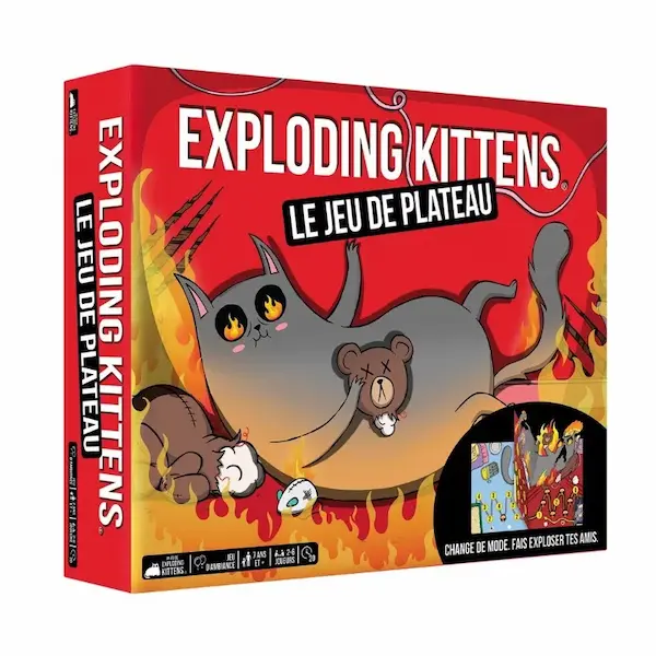 Illustration de Exploding Kittens : le jeu de plateau.