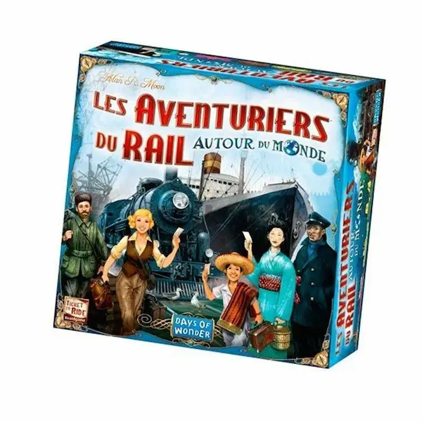 Illustration de Les Aventuriers du Rail autour du monde.